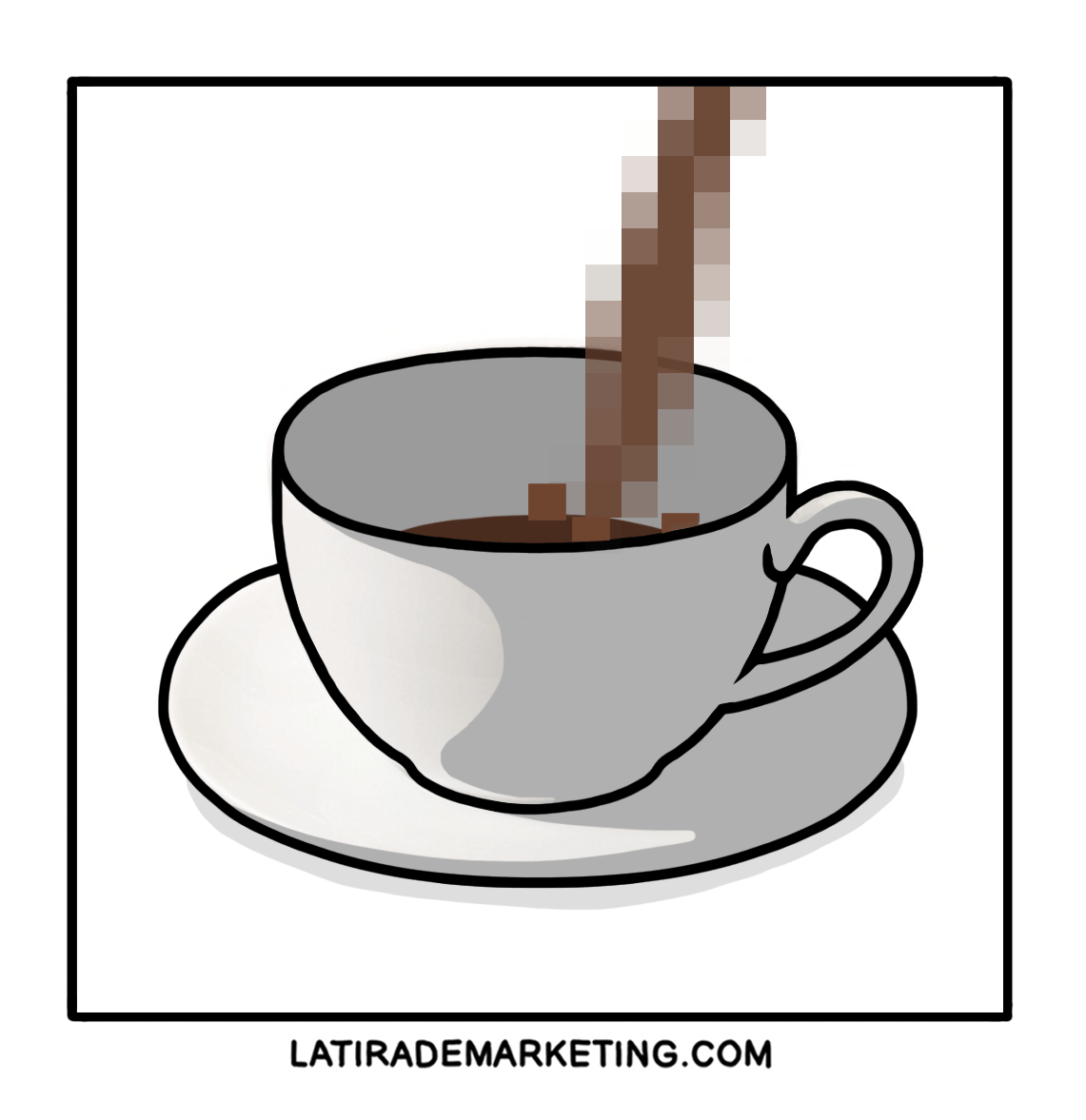 cafe digital la tira de marketing