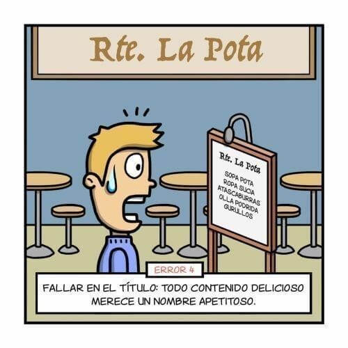 Marketing de contenidos errores