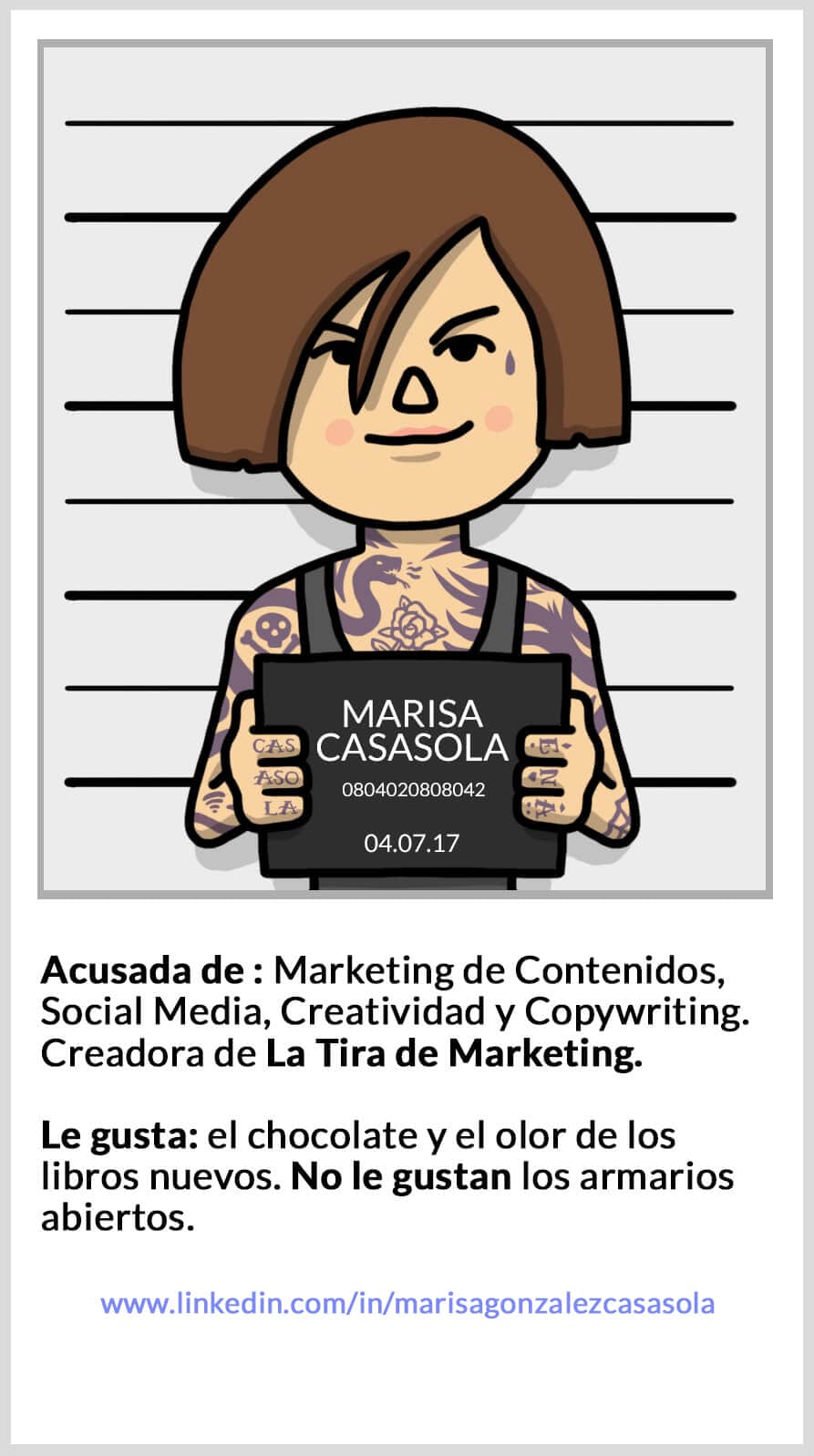 Marisa, Creadora de La Tira de Marketing