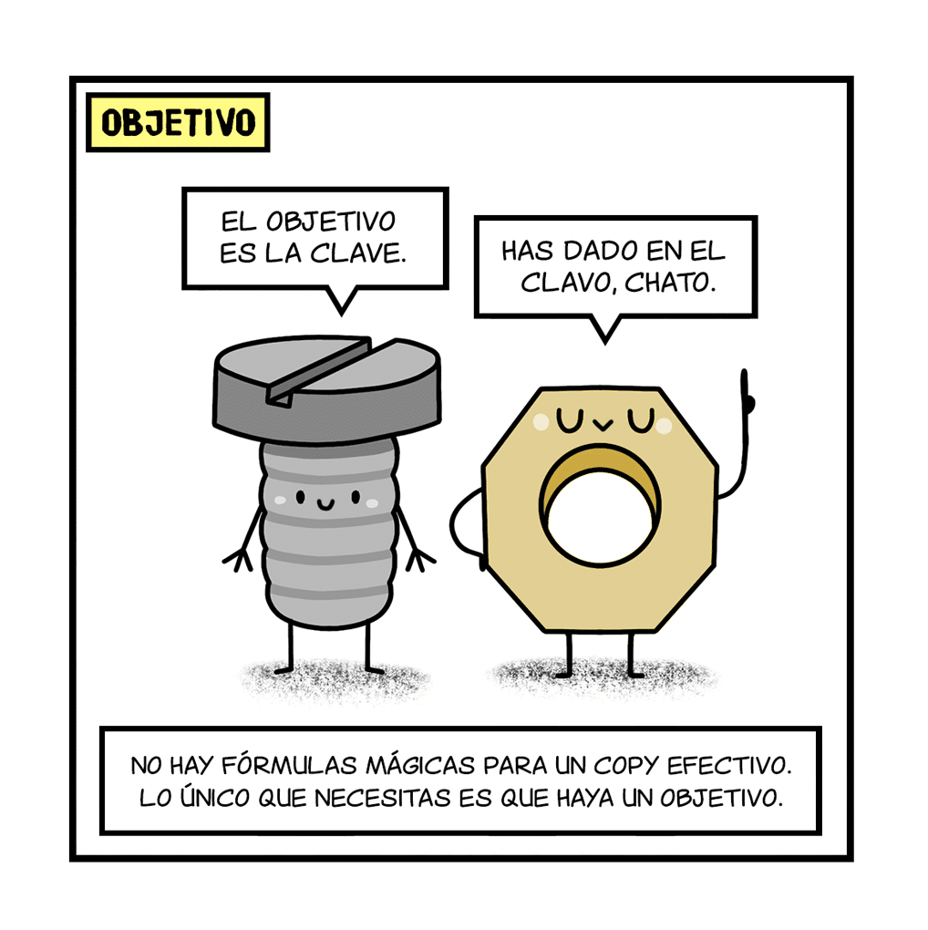 objetivos en los copys para redes sociales.